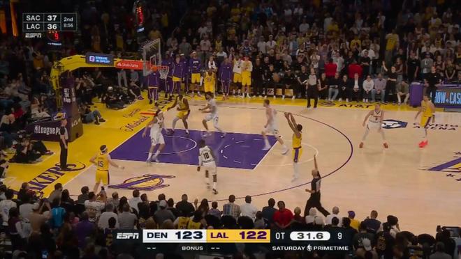 里夫斯加时赛32+6+7助湖人逆转掘金 湖人拟5年2.