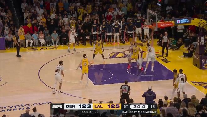 里夫斯加时赛32+6+7助湖人逆转掘金 湖人拟5年2.